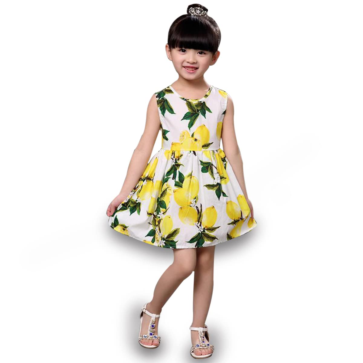 Venutaloza Girl's Cotton Flare & Fit Knee-Length Casual Dress & Top_Bottom Set for Girl. - Image 8