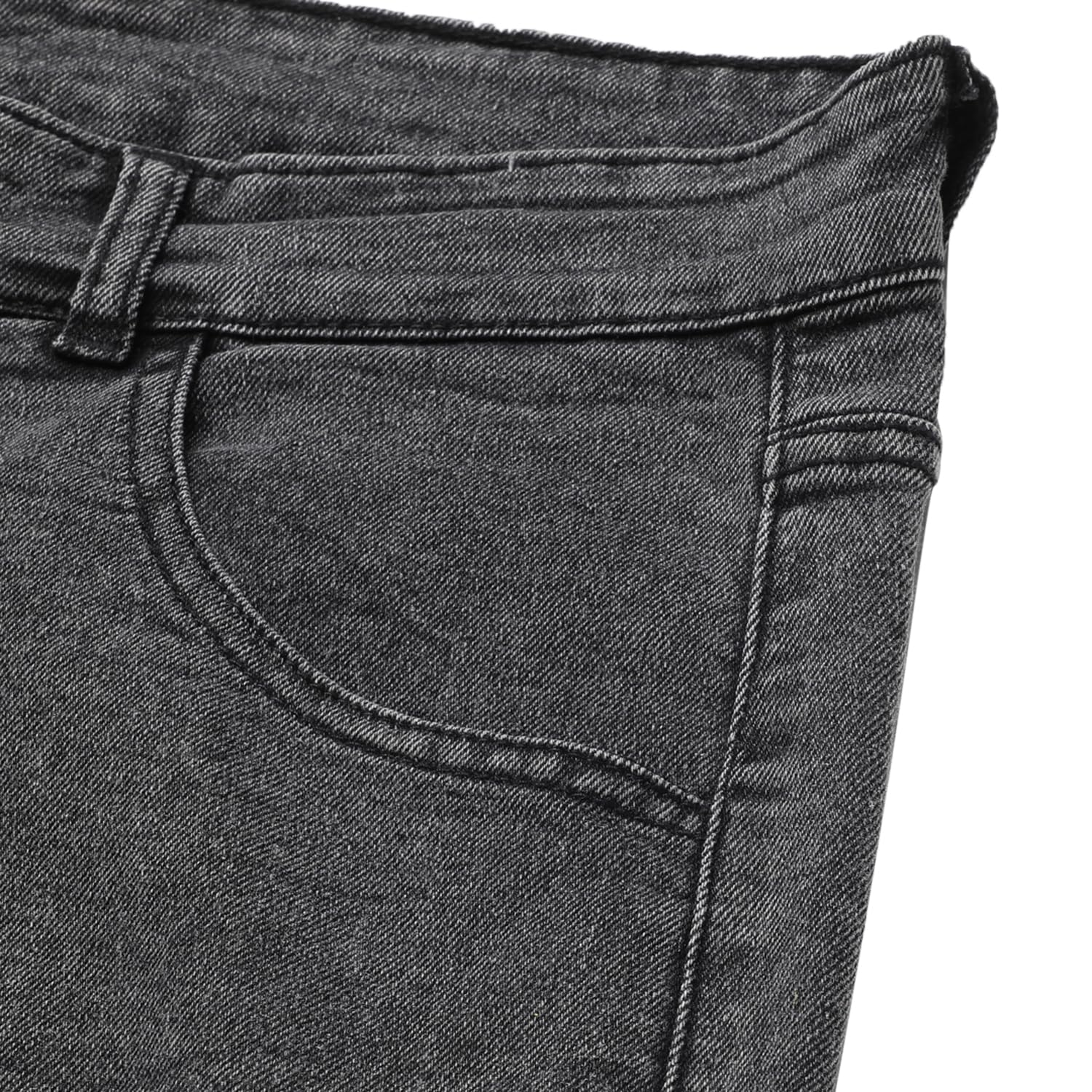 KOTTY Men's Cotton Lycra Blend Relaxed Fit Mid Rise Jeans Jet Black - Image 3