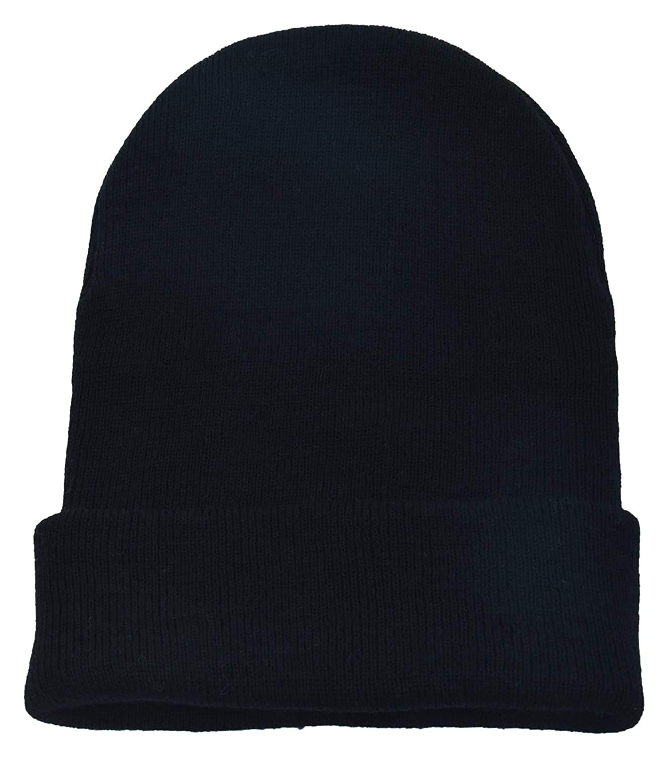 DIGITAL SHOPEE Plain Winter Woolen Wind and Snow Proof Knitted Beanie Uncle Skull Cap for Men's and Women's- Free Size, Black - Image 4